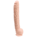 Фалоімітатор Doc Johnson Dick Rambone Cock White, діаметр 6 см, довжина 42 см, ПВХ фото 1