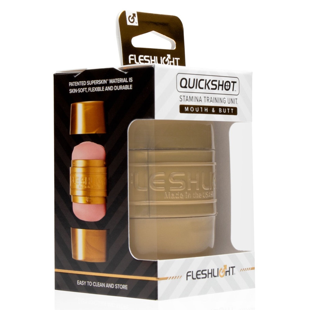 Мастурбатор Fleshlight Quickshot STU, компактный, отлично для пар и минета фото