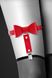 Гартер на ногу Bijoux Pour Toi - WITH BOW Red, сексуальная подвязка с бантиком, экокожа фото 2