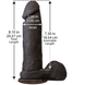 Фалоімітатор Doc Johnson The Realistic Cock 8 inch Black — ULTRASKYN, Vack-U-Lock, діаметр 5,1 см фото 2