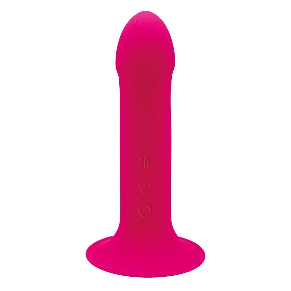 Дилдо з вібрацією Adrien Lastic Hitsens 2 Pink, відмінно для страпона, макс діаметр 4 см, довжина 17,2см фото