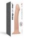 Насадка для страпона Strap-On-Me Dual Density Dildo Flesh L, діаметр 3,7 см, двошаровий, гнучка фото 4