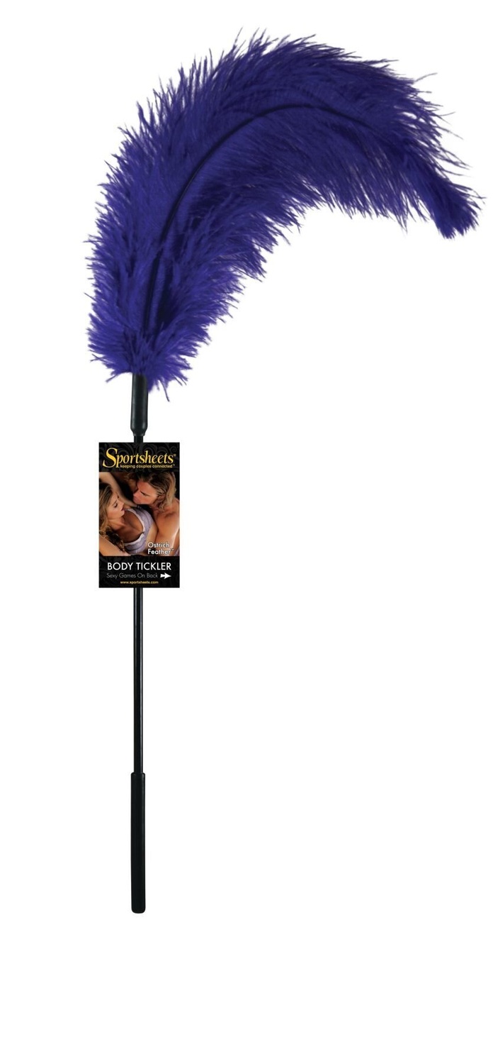Перо страуса Sportsheets Ostrich Tickler Фиолетовое, для изысканных ласк фото