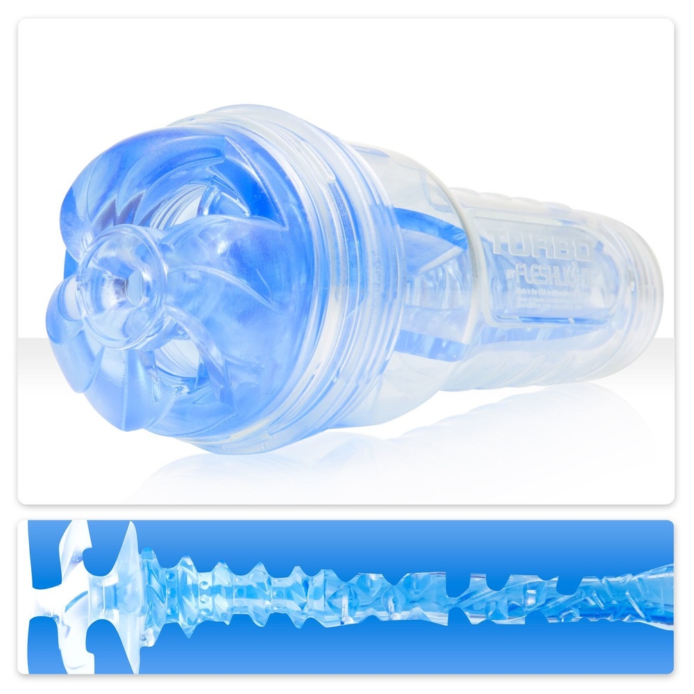Мастурбатор Fleshlight Turbo Thrust Blue Ice (имитатор минета) фото
