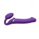 Безпасковий страпон з вібрацією Strap-On-Me Vibrating Violet L, діаметр 3,7 см, пульт ДУ, регульовані фото 6