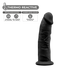 Фалоімітатор SilexD Robby Black (MODEL 2 size 6in), двошаровий, силікон + Silexpan, діаметр 3,9 см фото 3
