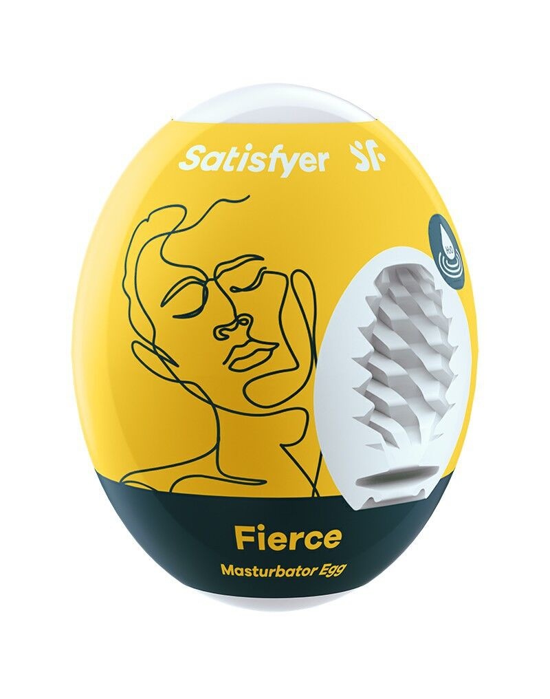 Самозмащувальний мастурбатор-яйце Satisfyer Masturbator Egg Single Fierce, одноразовий, не вимагає з фото