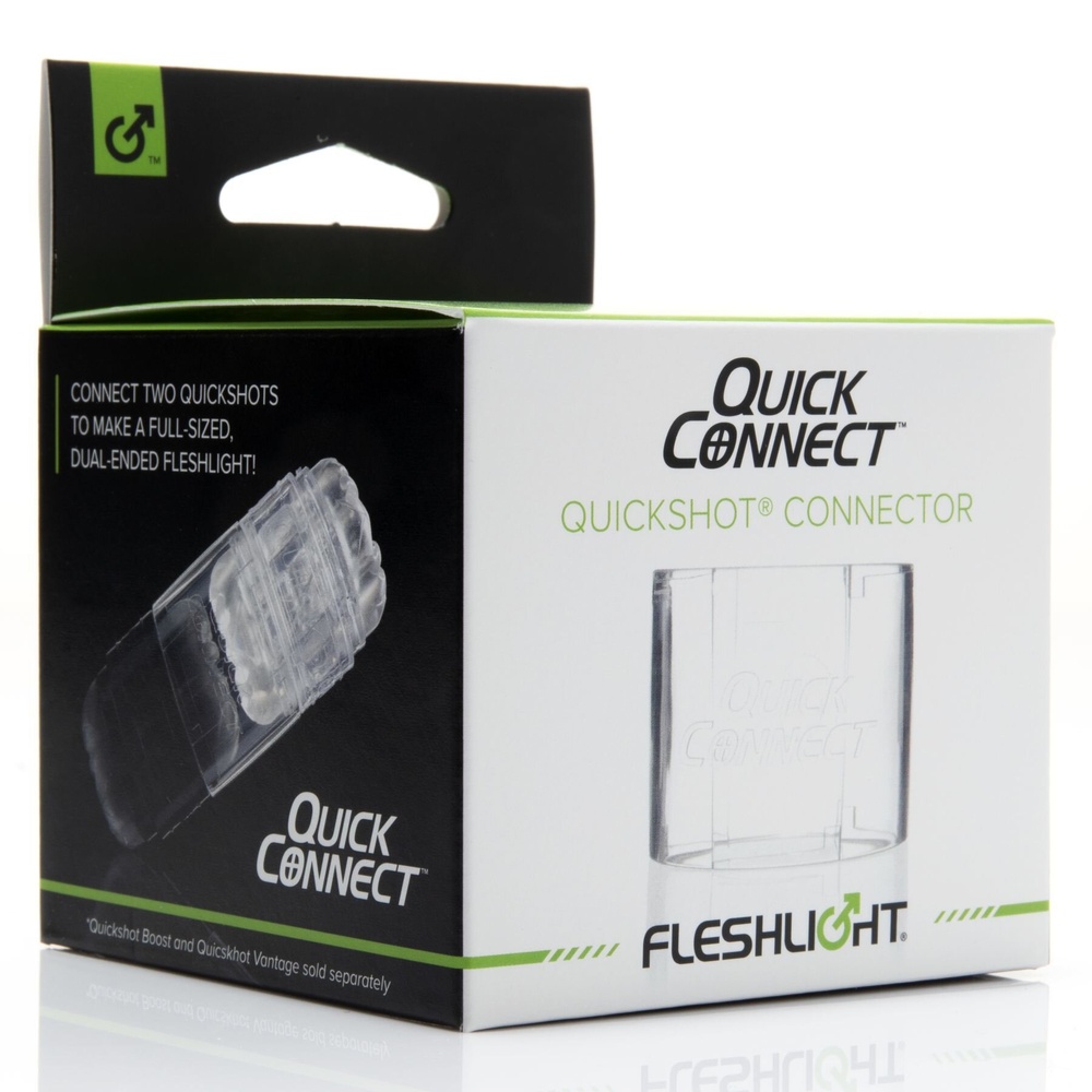 Адаптер Fleshlight Quickshot Quick Connect для з'єднання двох Квікшотов в одну іграшку фото
