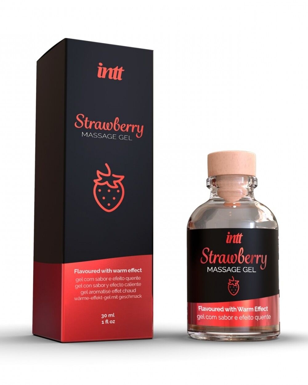 Массажный гель для интимных зон Intt Strawberry (30 мл) фото