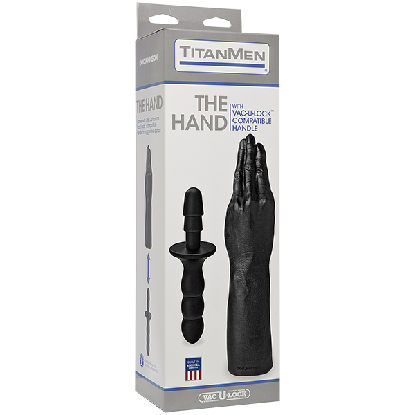 Рука для фістінга Doc Johnson Titanmen The Hand with Vac-U-Lock Compatible Handle, діаметр 6,9 см фото
