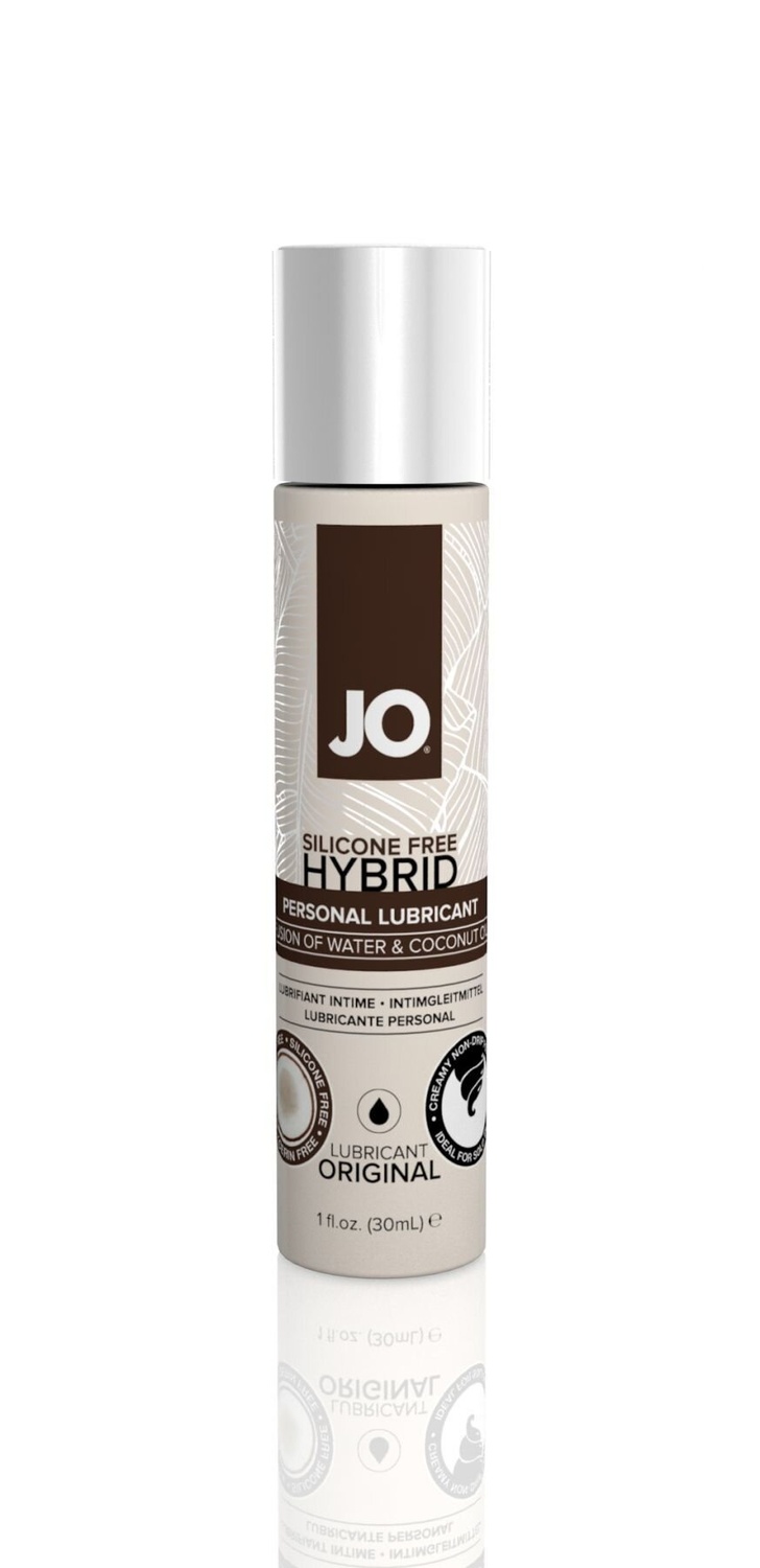 Крем-змазка з кокосовим маслом System JO Silicone Free Hybrid ORIGINAL (30 мл) біла фото