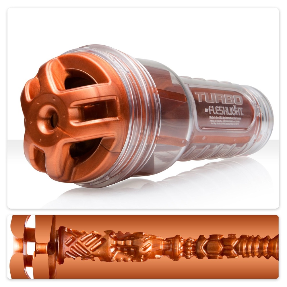Мастурбатор Fleshlight Turbo Ignition Copper (імітатор минета) фото