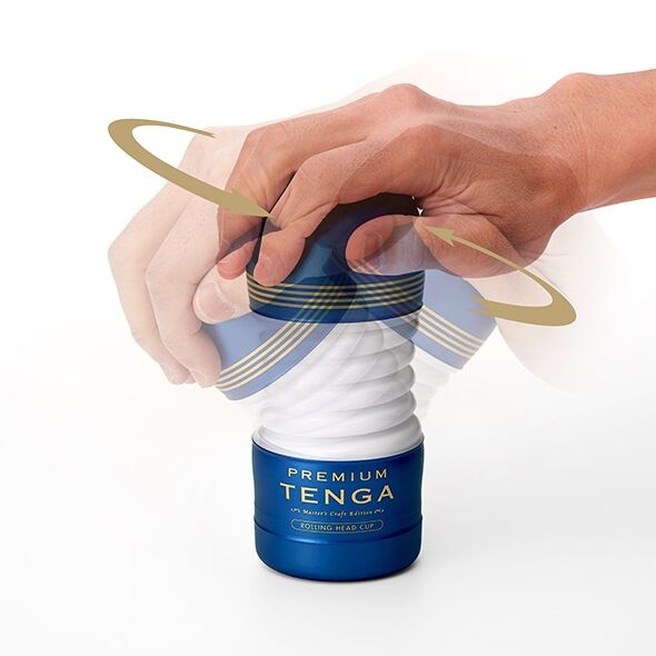 Мастурбатор Tenga Premium Rolling Head Cup з інтенсивної стимуляцією головки фото