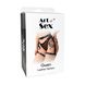 Сексуальні гартери Art of Sex - Gwen із натуральної шкіри, розмір XS-2XL, колір чорний фото 4