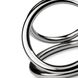 Тройное эрекционное кольцо Sinner Gear Unbendable - Triad Chamber Metal Cock and Ball Ring - Large фото 4