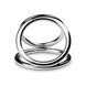 Тройное эрекционное кольцо Sinner Gear Unbendable - Triad Chamber Metal Cock and Ball Ring - Large фото 3