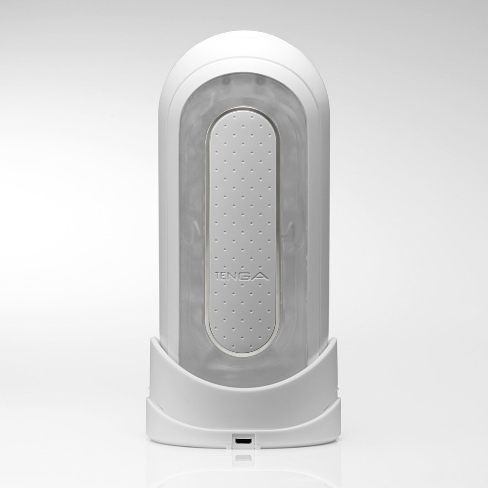 Мастурбатор Tenga Flip Zero Electronic Vibration White, змінна інтенсивність, розкладний фото