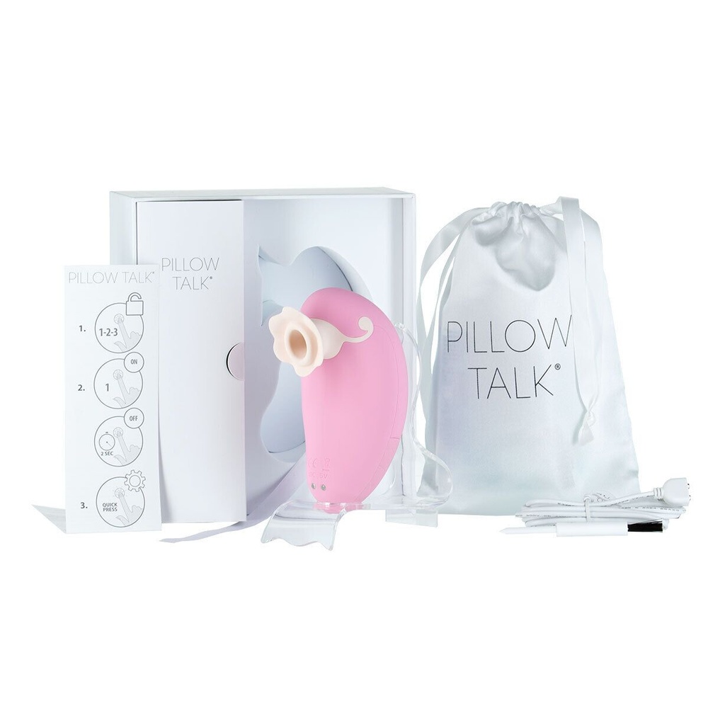 Розкішний вакуумний кліторальний стимулятор Pillow Talk - Dreamy Pink із кристалом Swarovski фото