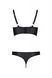 Комплект з екошкіри з люверсами та ремінцями Malwia Bikini black 6XL/7XL — Passion, бра та трусики фото 4