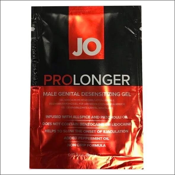 Пролонгер гель System JO Prolonger Gel (5 мл) с маслом перечной мяты, гвоздичного перца и пачули фото