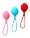 Вагінальні кульки Satisfyer Strengthening Balls (3шт), діаметр 3,8 см, вага 62-82-98гр, монолітні фото 2