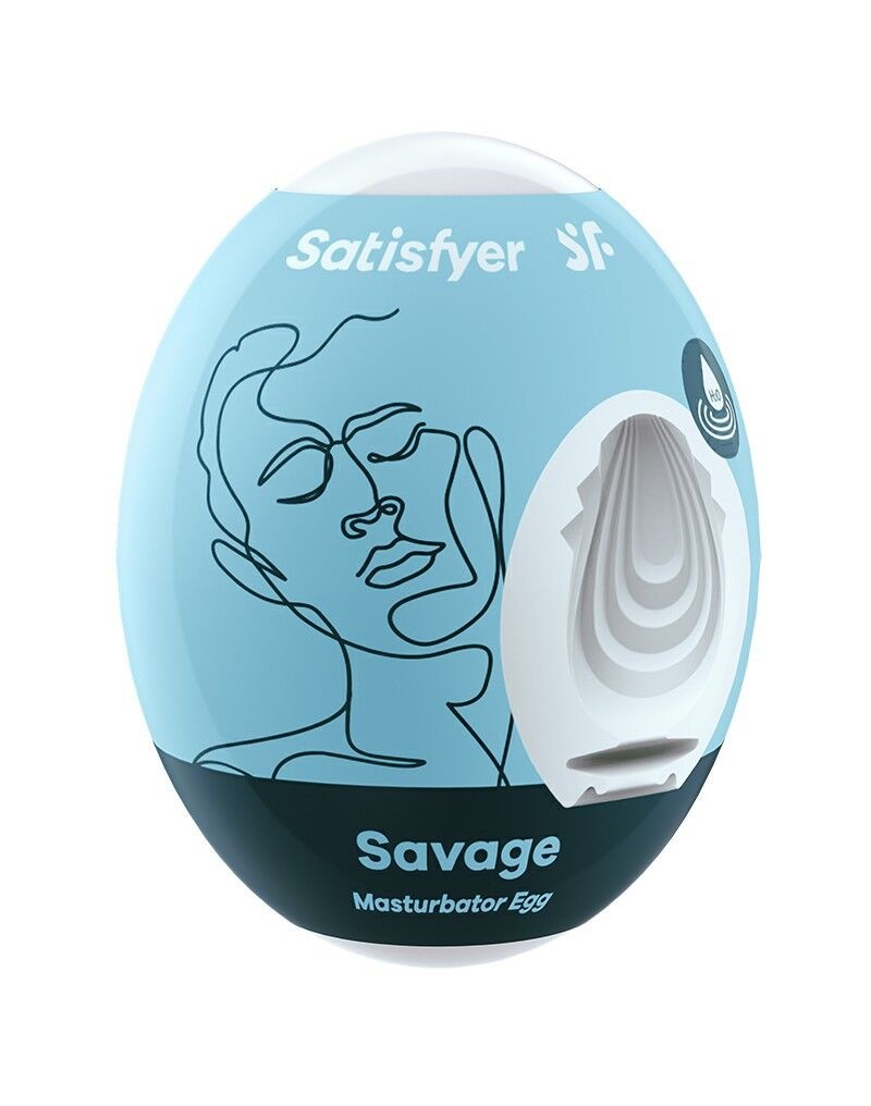 Самозмащувальний мастурбатор-яйце Satisfyer Masturbator Egg Single Savage, одноразовий, не вимагає з фото