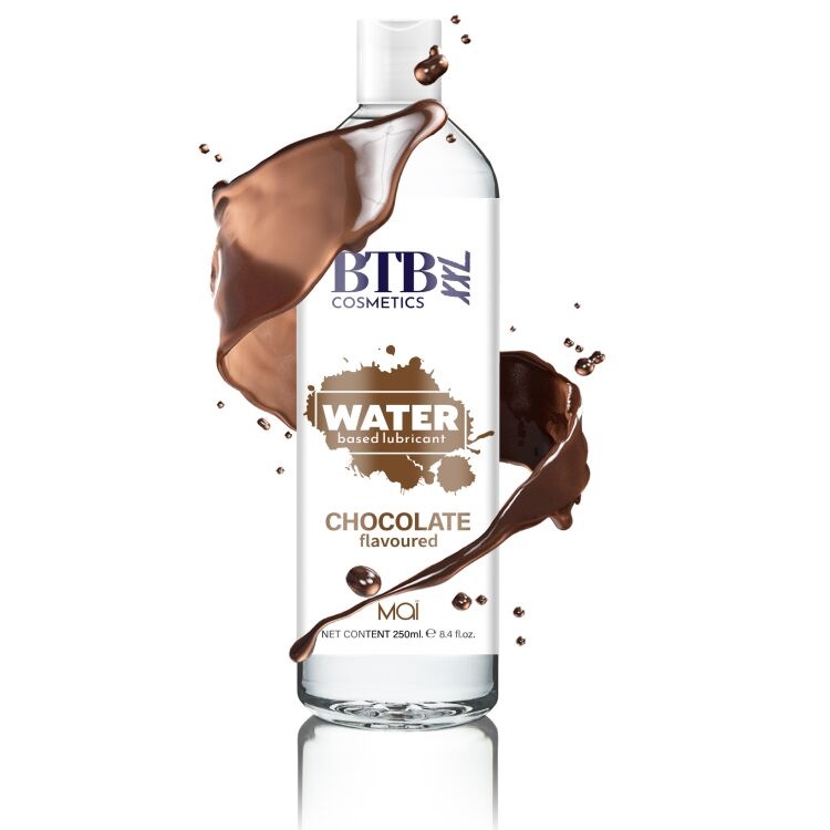 Змазка на водній основі BTB FLAVORED CHOCOLAT з ароматом шоколаду (250 мл) фото