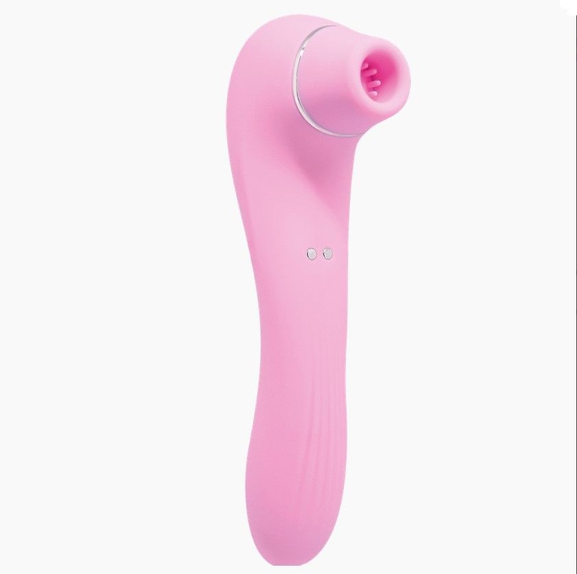 Вибратор и вакуумный клиторальный стимулятор Alive Midnight Quiver Pink - секс-игрушка 2в1 фото