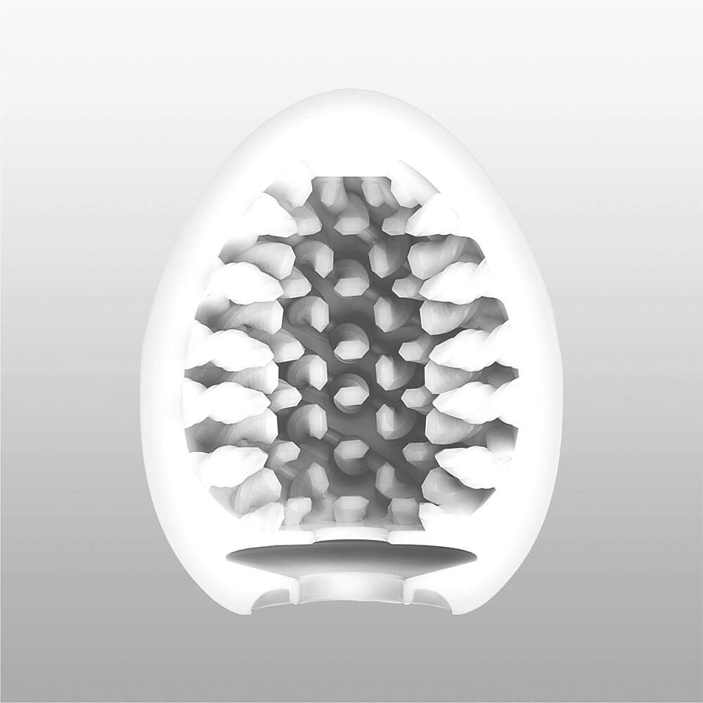Мастурбатор-яйцо Tenga Egg Brush с рельефом в виде крупной щетины фото