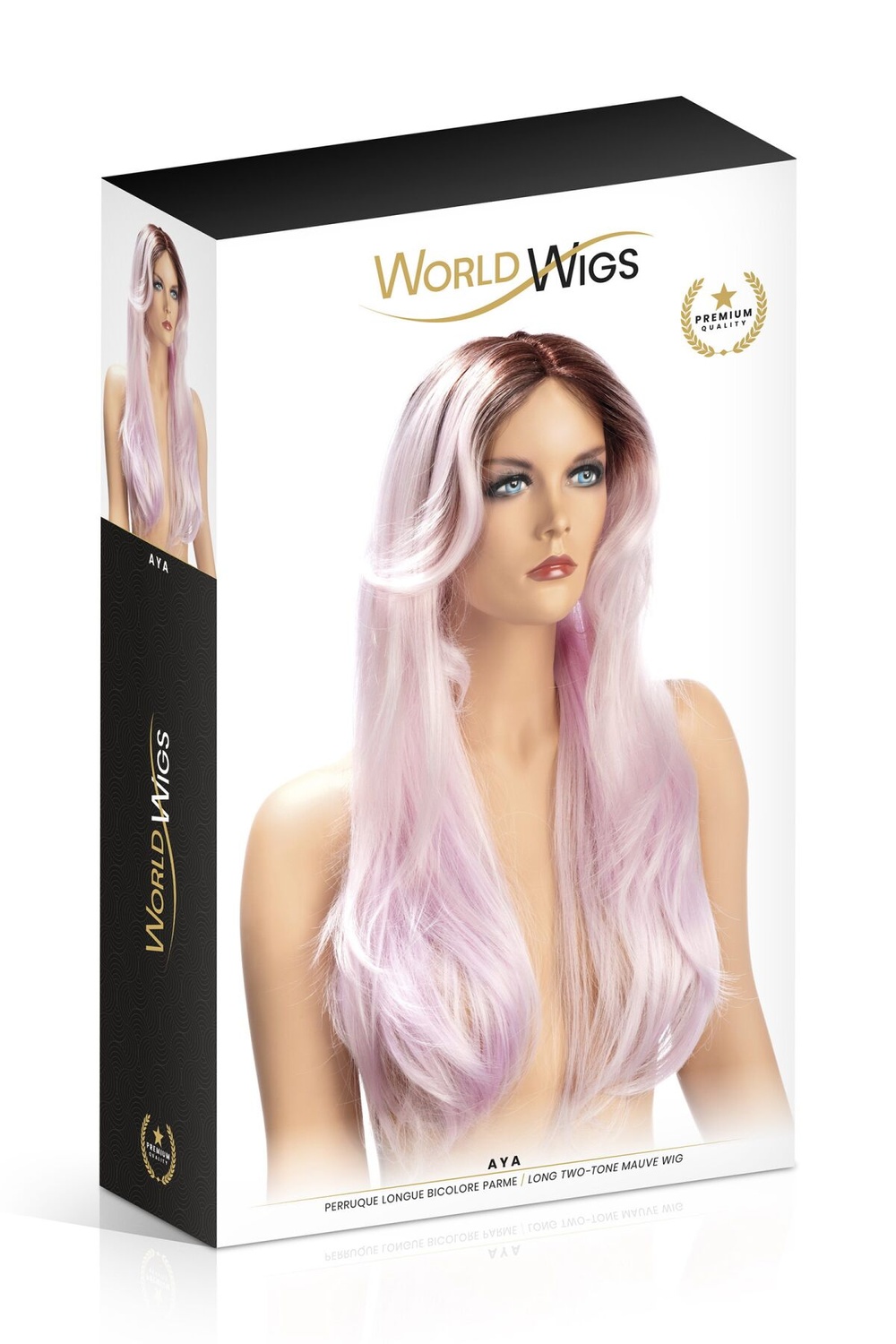 Перука World Wigs AYA LONG TWO-TONE MAUVE фото