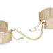 Наручники Bijoux Indiscrets Desir Metallique Handcuffs - Gold, металлические, стильные браслеты фото 2
