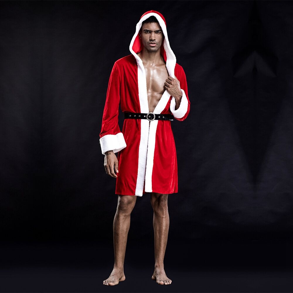 Мужской эротический костюм “Обольстительный Санта” S/M фото
