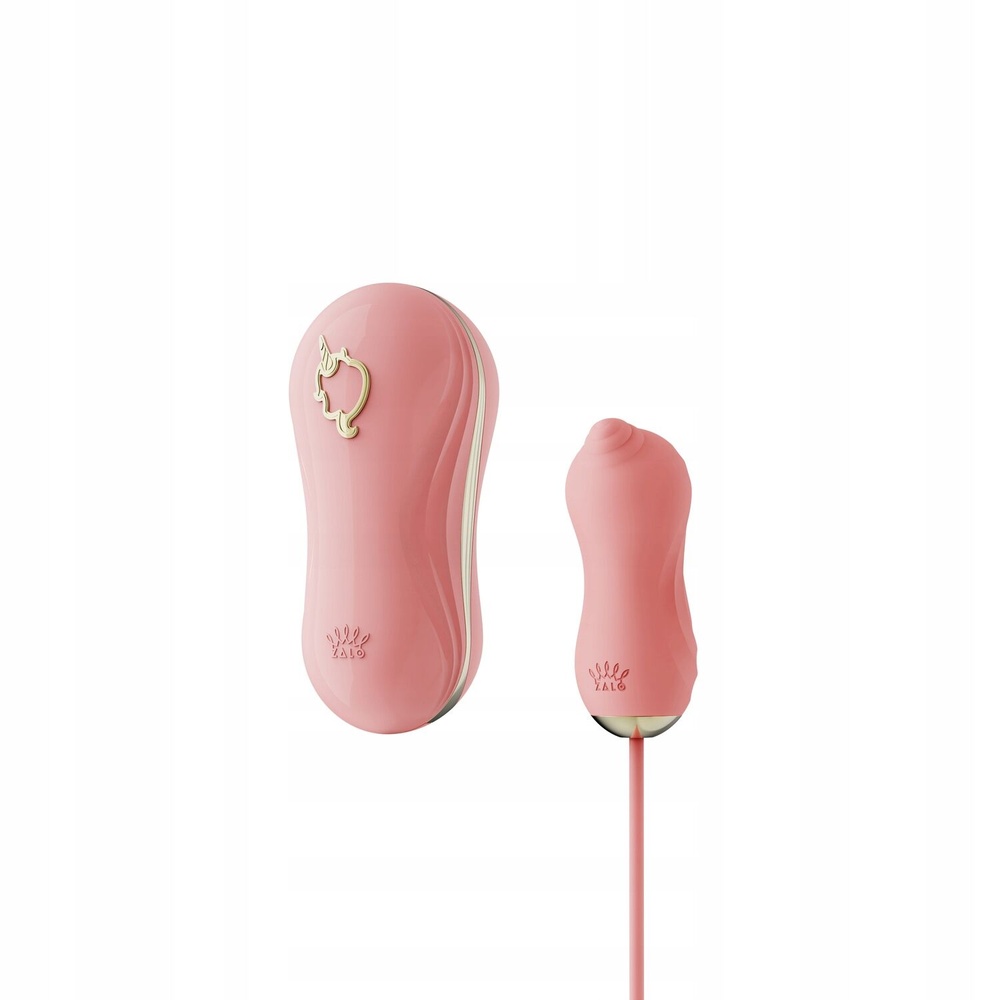 Набор 2в1 Zalo — UNICORN Pink, виброяйцо + вакуумный стимулятор фото