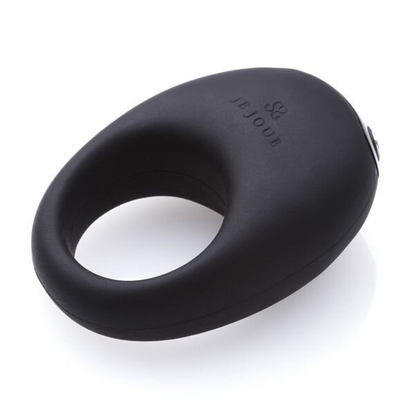 Премиум эрекционное кольцо Je Joue - Mio Black с глубокой вибрацией, эластичное, магнитная зарядка фото