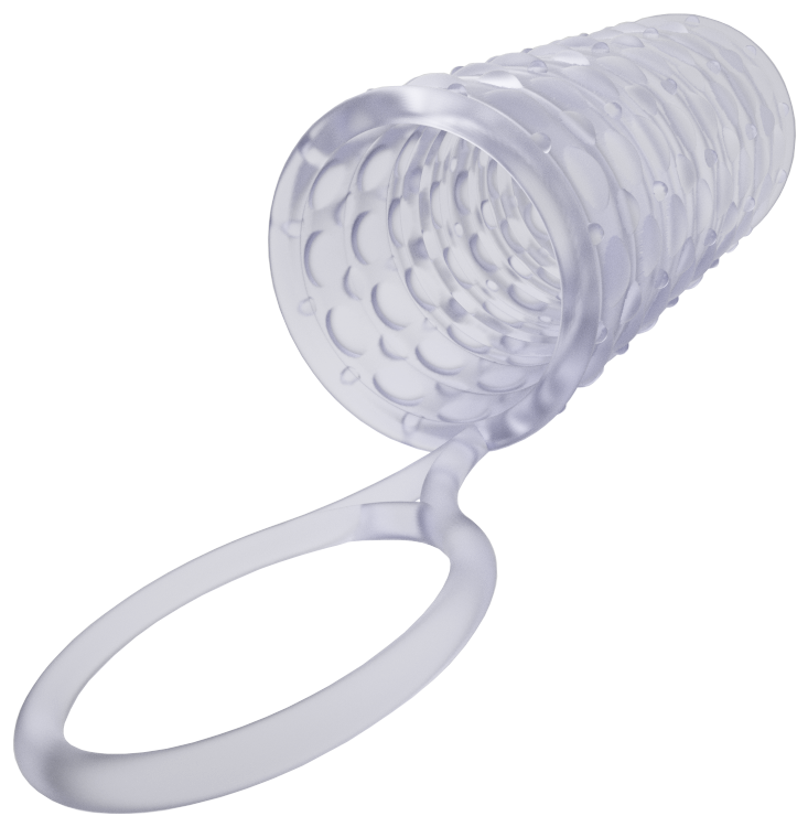 Насадка на член Dorcel Mr Reverse XL с кольцом для мошонки, стимулирующий рельеф фото