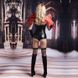 Эротический костюм темного ангела Зажигательная Аманда S/M, боди под латекс, чулки, перчатки, обруч фото 2