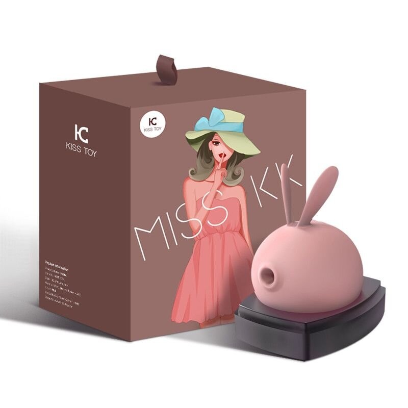 Вакуумный клиторальный стимулятор с вибрацией KisToy Miss KK Pink фото