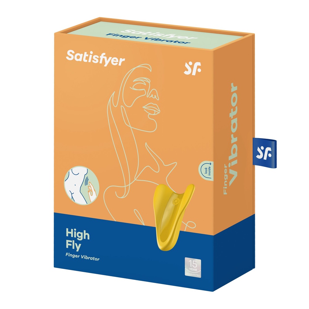 Вібратор на палець Satisfyer High Fly Yellow фото