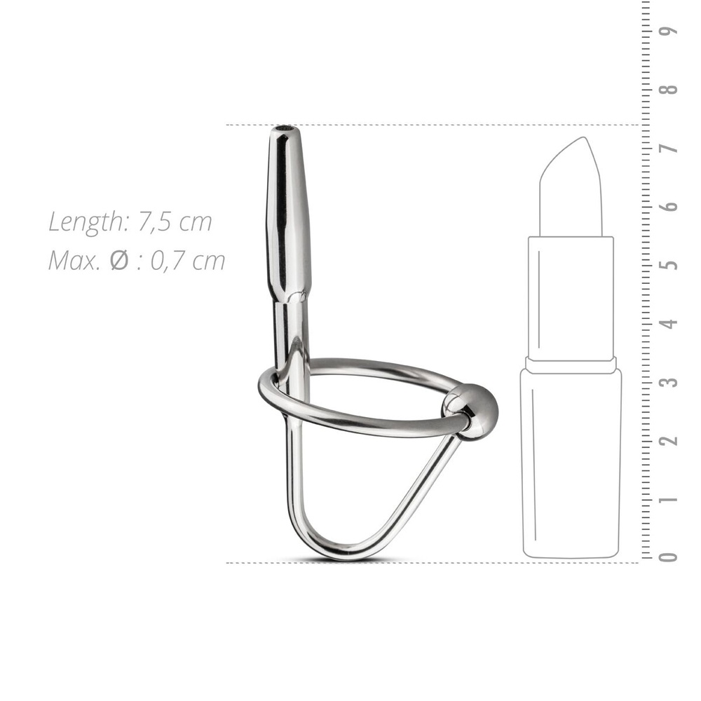 Уретральний стимулятор Sinner Gear Unbendable - Sperm Stopper Hollow Ring, 2 кільця (2,5 см і 3 см) фото