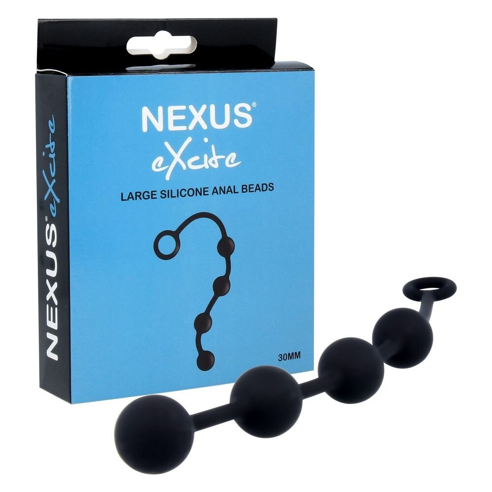Анальні кульки Nexus Excite Large Anal Beads, силікон, макс. діаметр 3 см фото