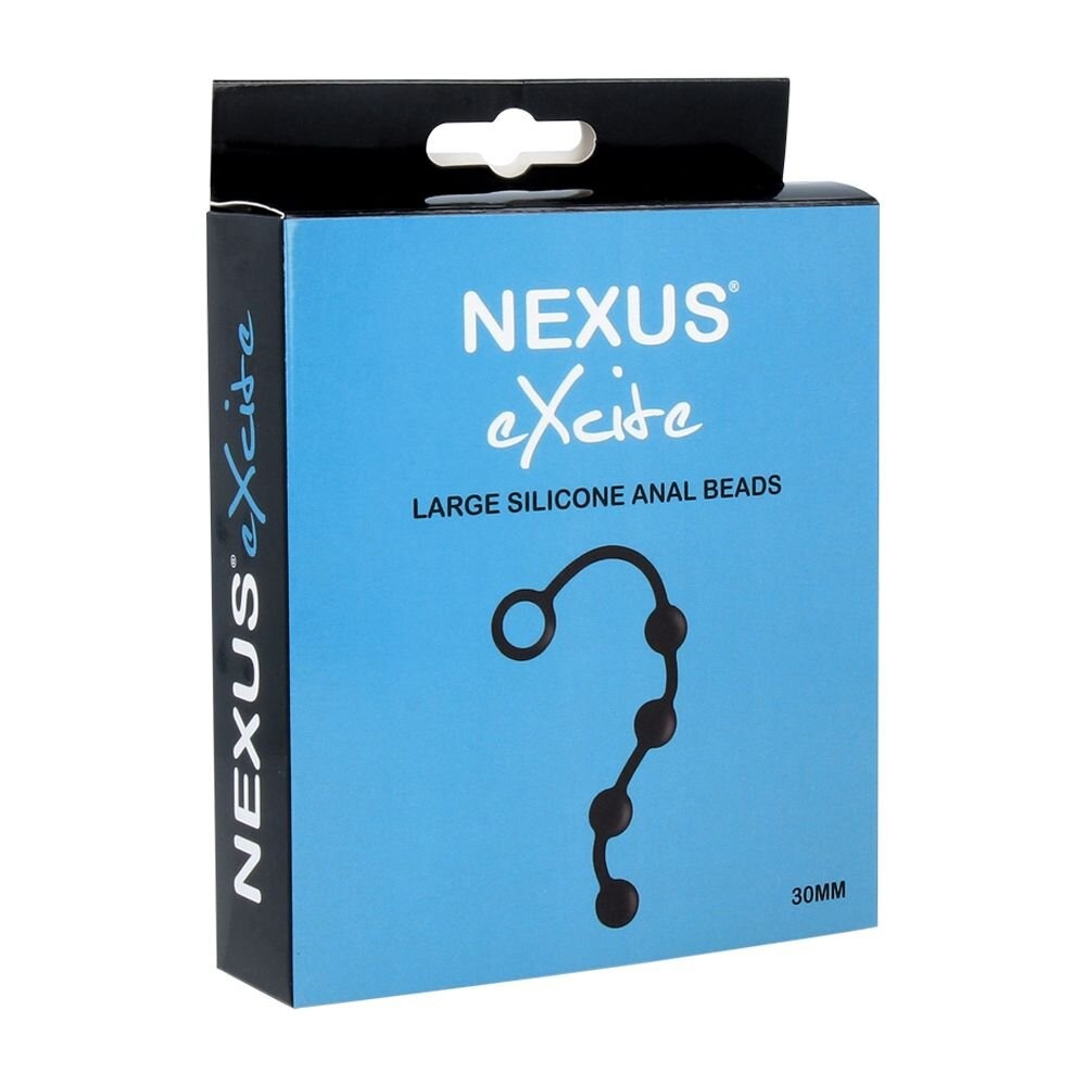 Анальні кульки Nexus Excite Large Anal Beads, силікон, макс. діаметр 3 см фото