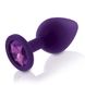 Набор анальных пробок с кристаллом Rianne S: Booty Plug Set Purple, диаметр 2,7см, 3,5см, 4,1см фото 5