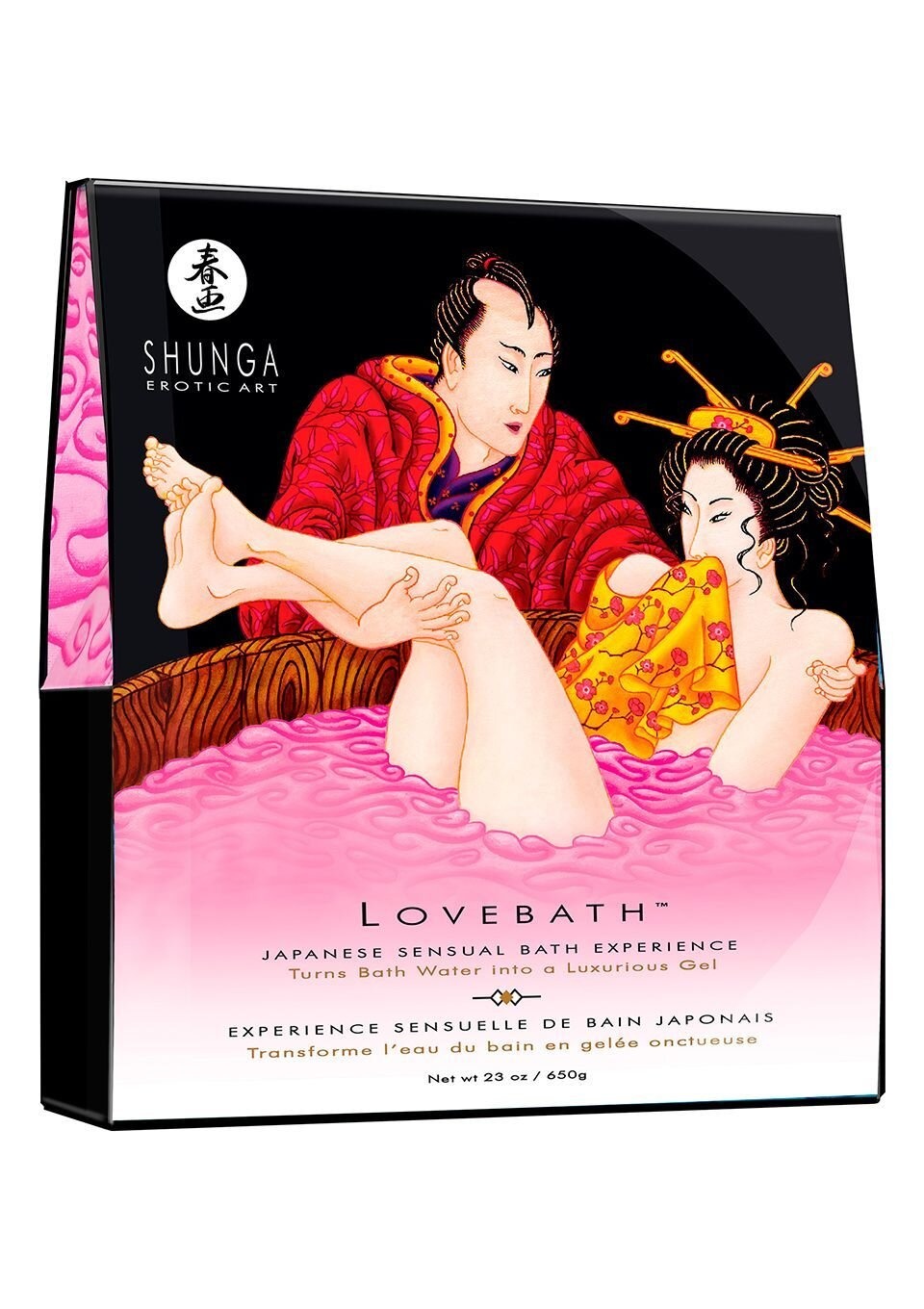 Гель для ванни Shunga LOVEBATH — Dragon Fruit 650гр, робить воду ароматним желе зі SPA ефектом фото