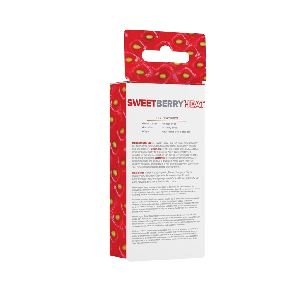 Гель для клитора System JO - Sweet Berry Heat (10 мл), можно для поцелуев, вибрация с разогревом фото