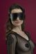 Маска на очі з заклепками Feral Feelings — Blindfold Mask, натуральна шкіра, чорна фото 1