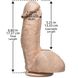 Кончающий фалоімітатор Doc Johnson The Amazing Squirting Realistic Cock, ПВХ, діаметр 5,1 см фото 2
