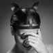 Маска кішечки Bijoux Indiscrets MAZE — Cat Ears Headpiece Black, екошкіра фото 3