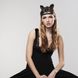 Маска кішечки Bijoux Indiscrets MAZE — Cat Ears Headpiece Black, екошкіра фото 7