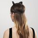 Маска кошечки Bijoux Indiscrets MAZE - Cat Ears Headpiece Black, экокожа фото 8