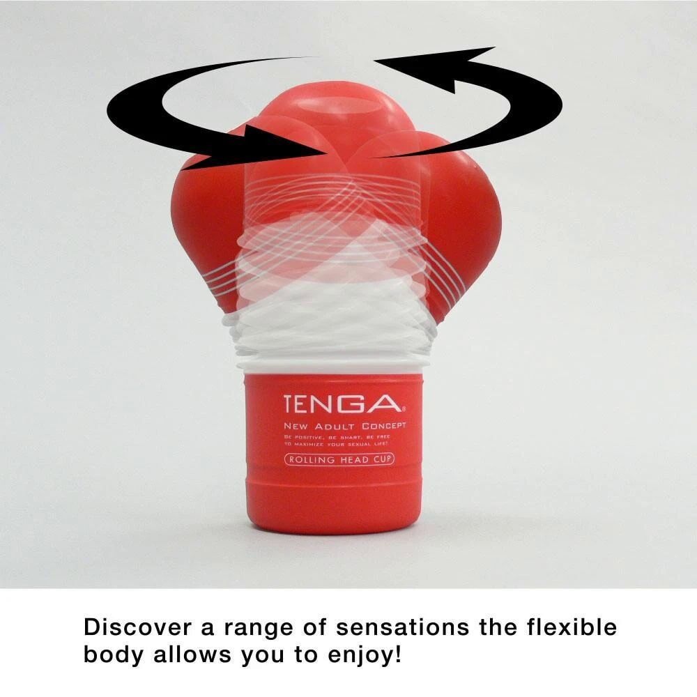 Мастурбатор Tenga Rolling Head Cup GENTLE з інтенсивної стимуляцією головки фото